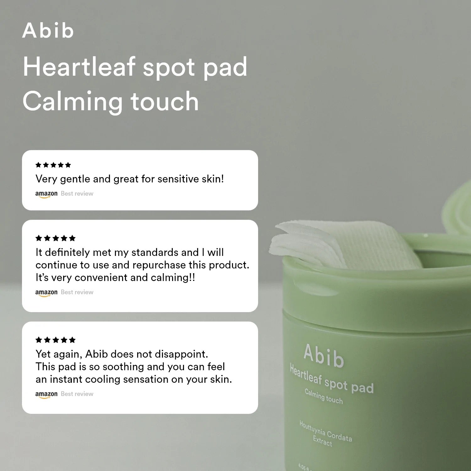 Abib- Heartleaf spot pad Calming touch - 150ml. 80 pads